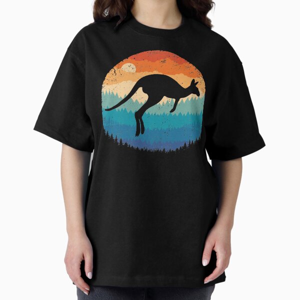 Vista previa del artículo con la obra «canguro retro», diseñado y vendido por TigerTom Design.