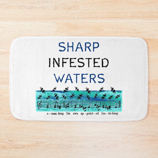 Item preview, Sharp Infested Waters designed and sold by TimespunThreads.