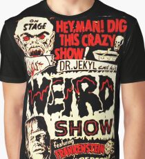 Dr. Jekyl and His Weird Show, Featuring Frankenstein Horror Vintage Graphic T-Shirt