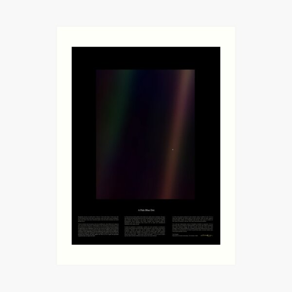 Pale Blue Dot - Voyager 1  Fine Art Print or Poster -  –  Cosmonity ®