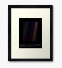 Pale Blue Dot Nasa x Carl Sagan Framed Print