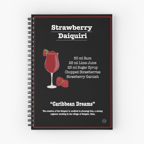 Item preview, Strawberry Daiquiri Cocktail Recipe designed and sold by WayneBrant.
