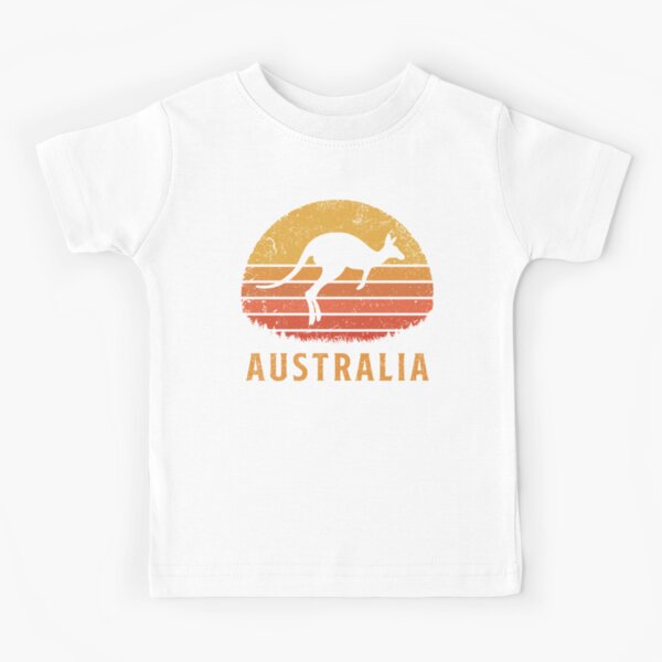 Australia Retro Kangaroo Kids T-Shirt