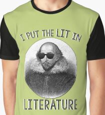 Ich setze das LIT in die Literatur. Grafik T-Shirt