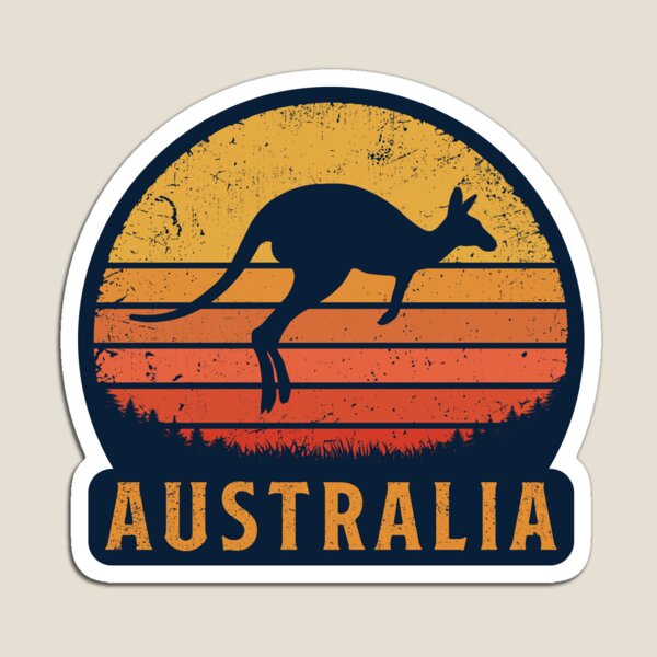 Item preview, Australia Retro Kangaroo designed and sold by TigerTom Design.