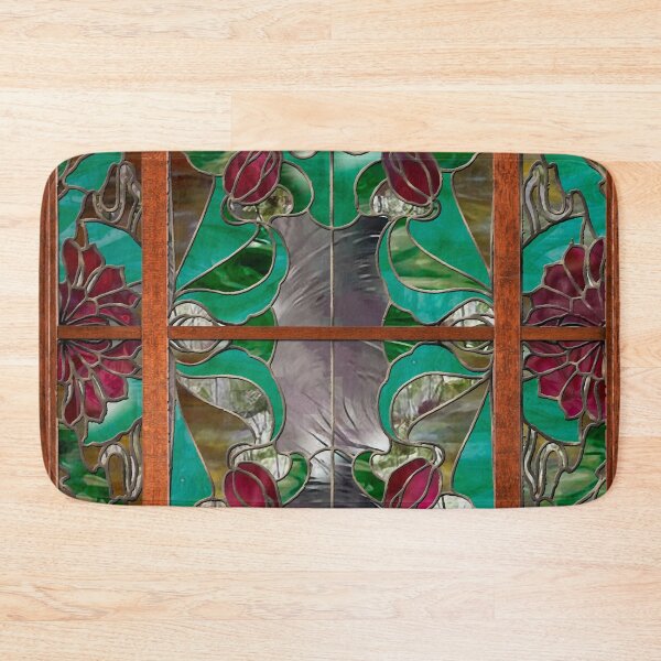 Item preview, 1922 Stained Glass Art Nouveau Window designed and sold by Sasha Art Gallery.