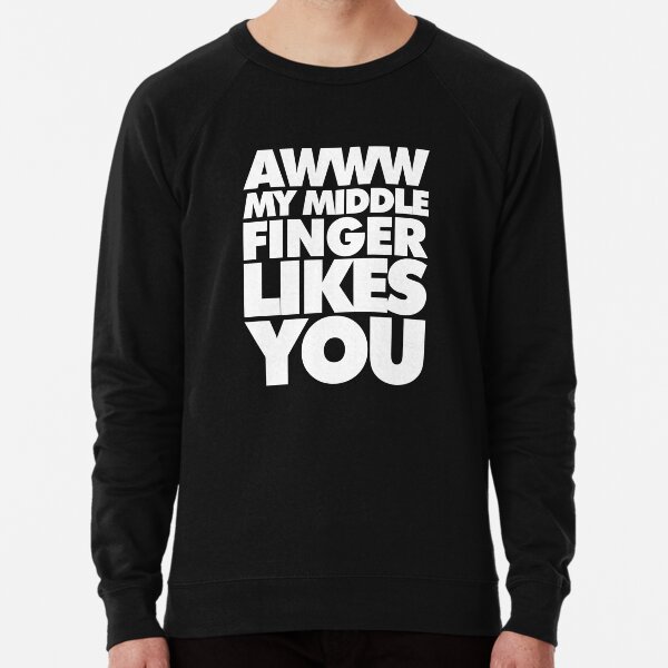 Middle Finger Meme Sweatshirts Hoodies Redbubble