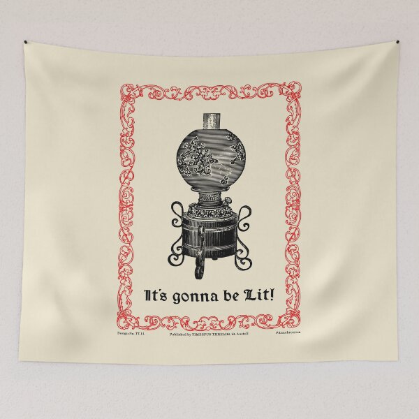 Item preview, It's gonna be Lit (Victorian Lamp) designed and sold by TimespunThreads.