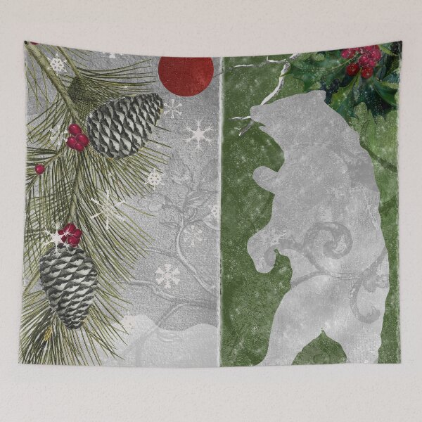 Item preview, Christmas Lodge Bear designed and sold by Sasha Art Gallery.