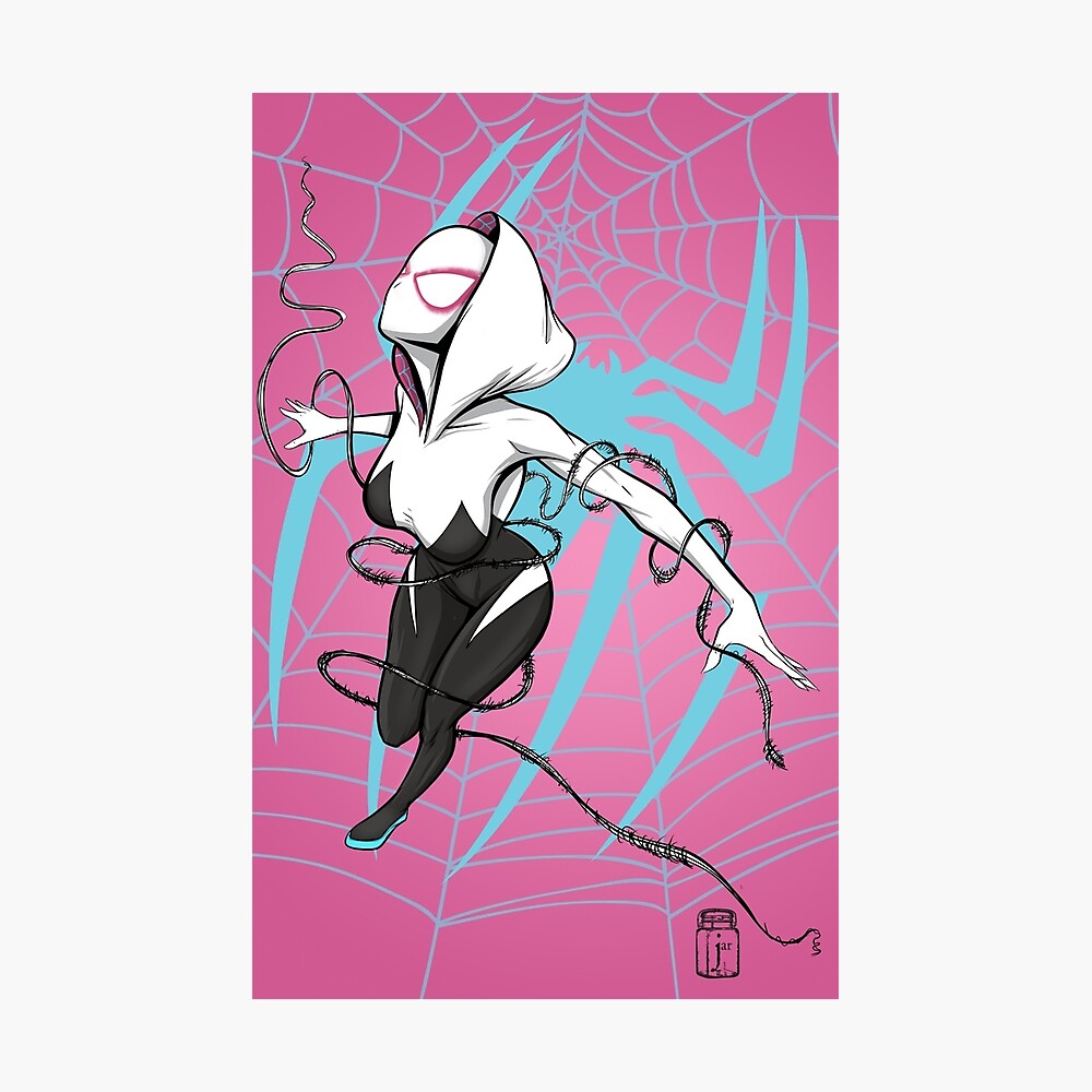 Spider Gwen With Pink Background Downloadable PNG File -  Norway