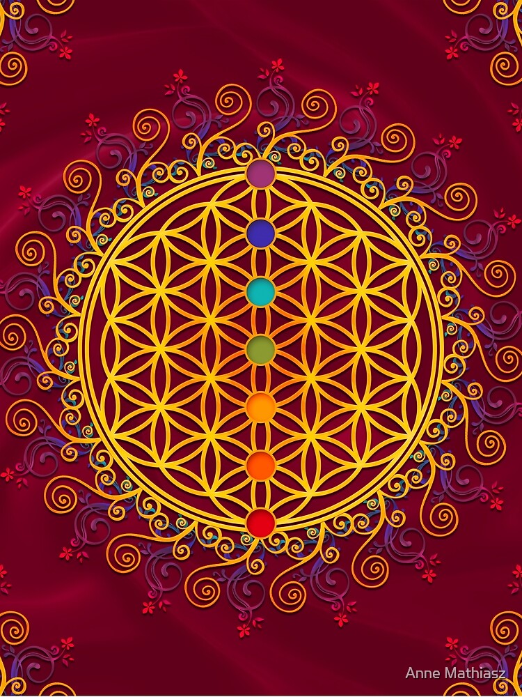 FLOWER OF LIFE, CHAKRAS, SPIRITUALITY, YOGA, ZEN, by nitty-gritty