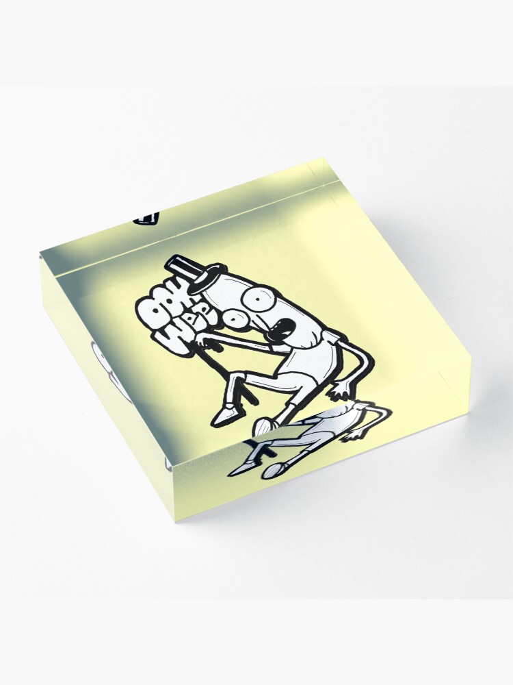 Alternate view of Mr Poopybutthole from Rick and Morty™ Ooh Wee Acrylic Block
