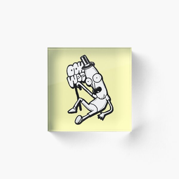 Mr Poopybutthole from Rick and Morty™ Ooh Wee Acrylic Block