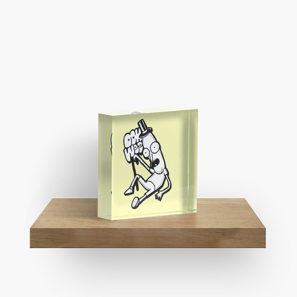 Mr Poopybutthole from Rick and Morty™ Ooh Wee Acrylic Block