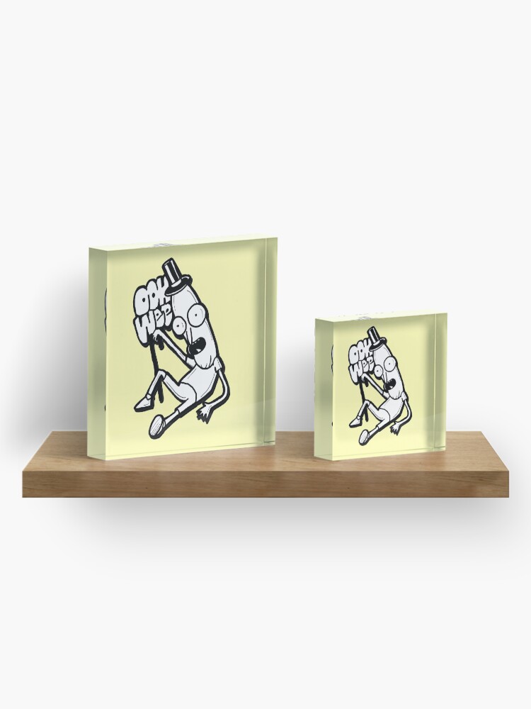 Alternate view of Mr Poopybutthole from Rick and Morty™ Ooh Wee Acrylic Block