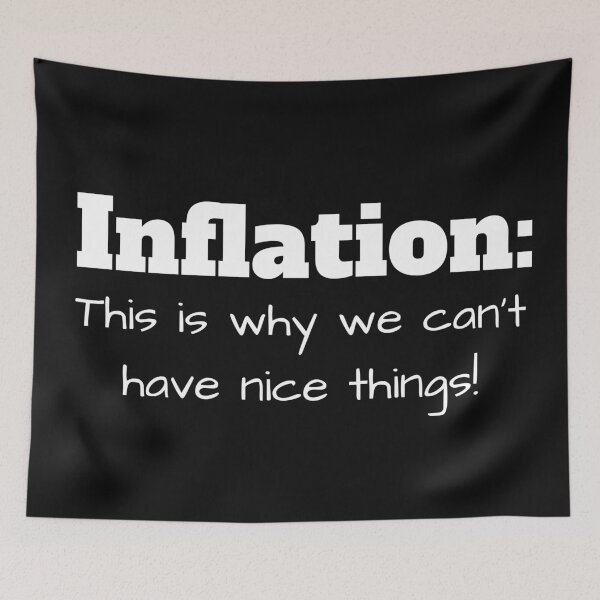 Item preview, Inflation: This is Why We Can't Have Nice Things - Funny Shirt, Sticker, Finance, Finance Nerd, Nerdy, Economics Nerd, Government, Corruption designed and sold by wealthartisan.