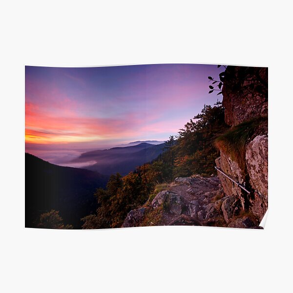 Rock Trail at dawn Poster