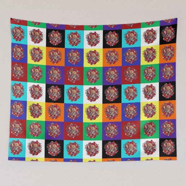 Item preview, Skull Flower Power Colored Pattern designed and sold by Diego-t.
