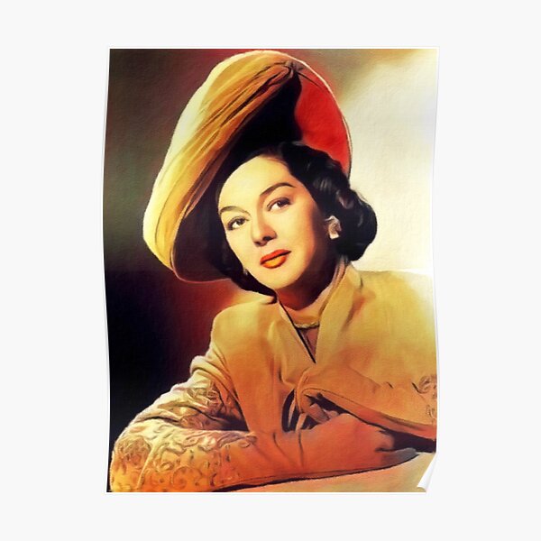 Rosalind Russell, Vintage Actress Poster