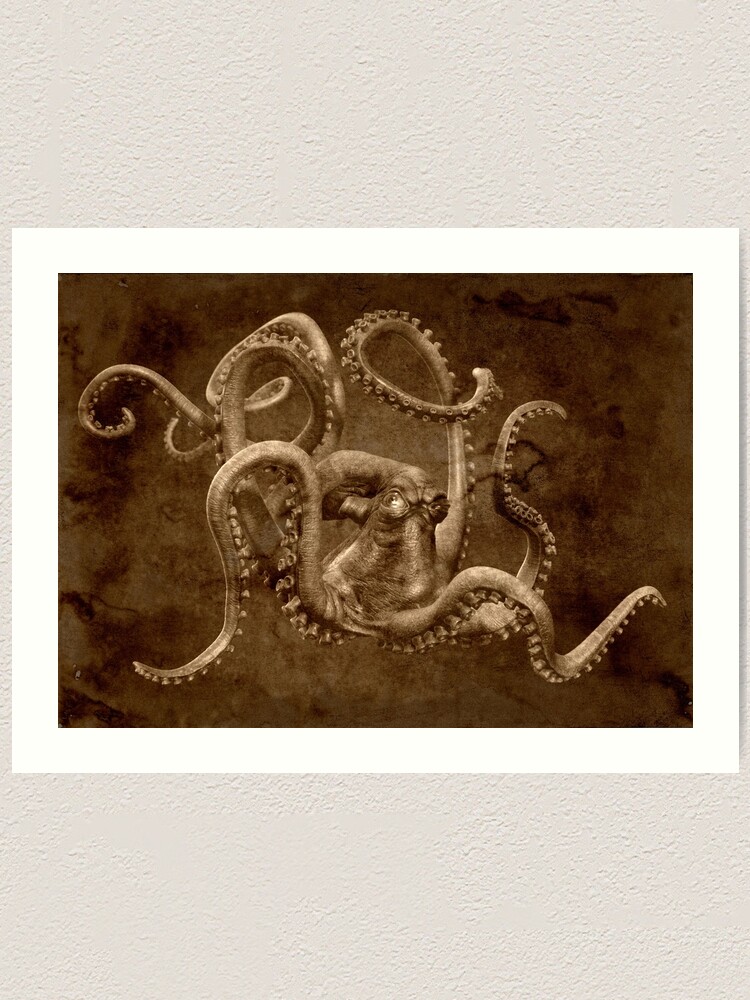 Tapis de souris for Sale avec l'œuvre « art du kraken » de l'artiste  AICustomArt