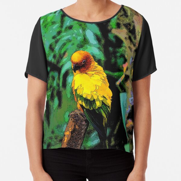 Sun Parakeet Chiffon Top