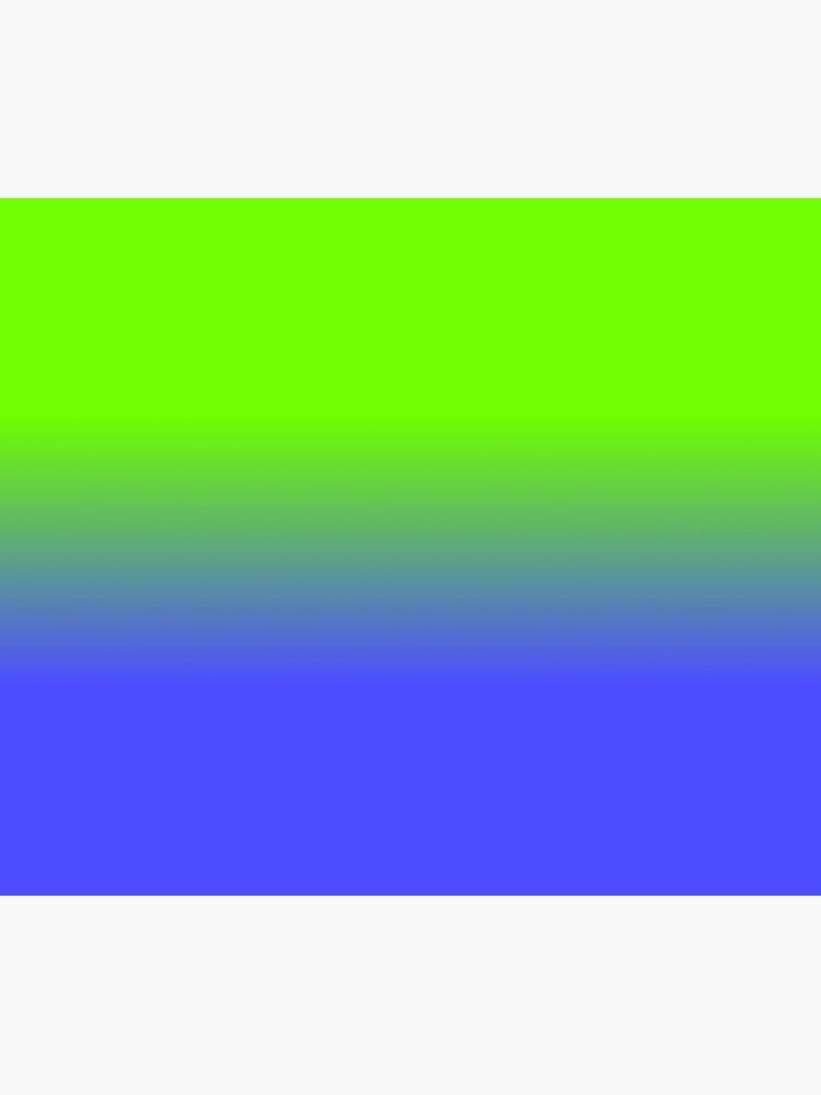 Neon Blue and Neon Green Ombré Shade Color Fade by podartist