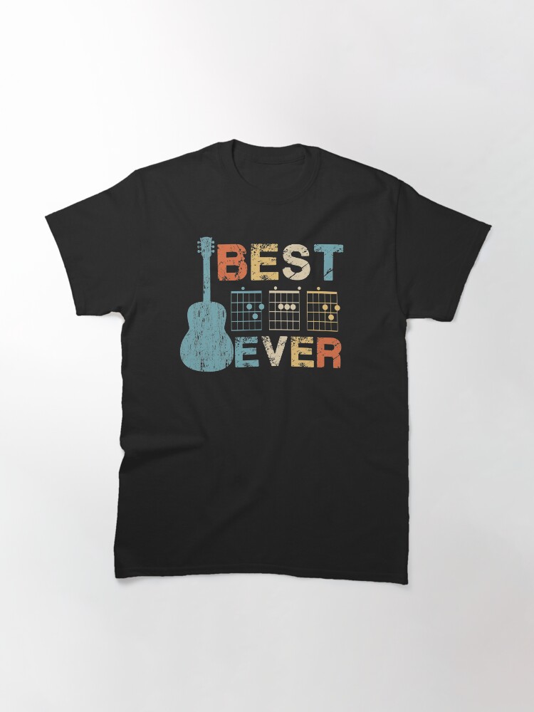 Alternate view of Best Dad Ever Guitar Chords Musician Funny Fathers Day Gift Idea Tshirt Classic T-Shirt