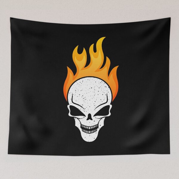 Item preview, Badass Flaming Skull for Bikers and Gamers designed and sold by mrhighsky.