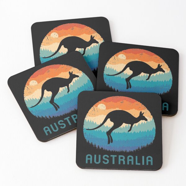 Item preview, Australia Kangaroo Retro designed and sold by TigerTom Design.
