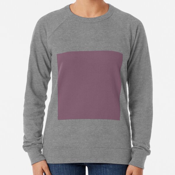 Grapeade Purple Solid Color Trend Autumn Winter 2019 2020 Lightweight Sweatshirt