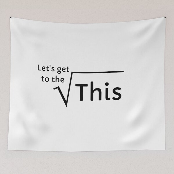 Item preview, Let's Get to the Root of This - Funny math pun. Funny, nerdy, geeky, mathematics shirt and stickers for smart people. designed and sold by wealthartisan.