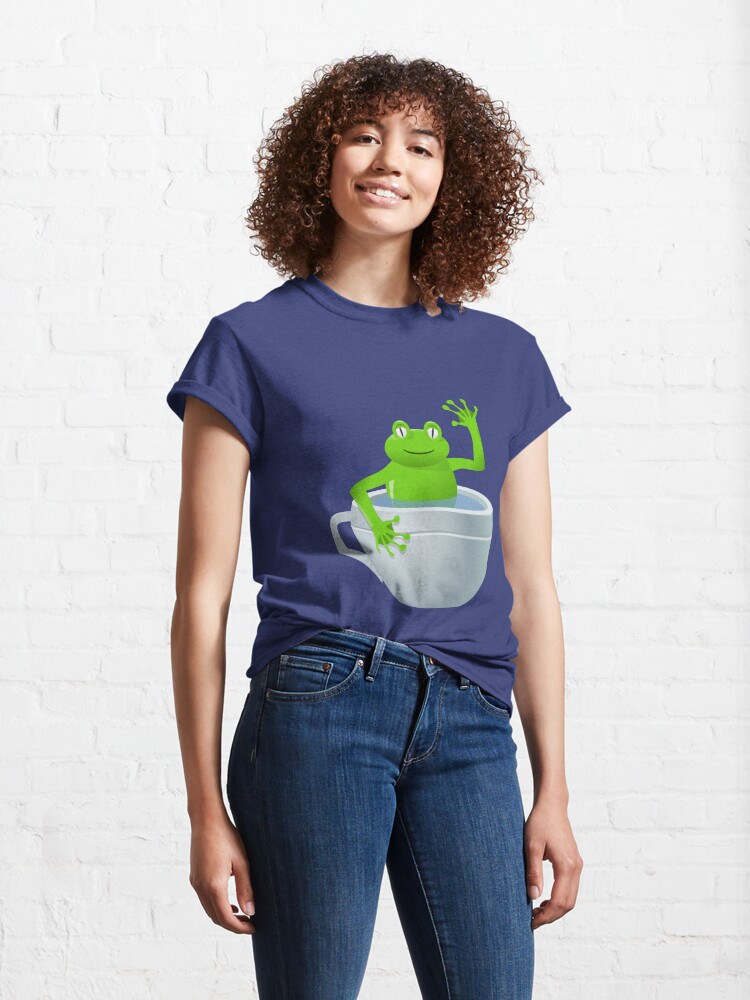 Thumbnail 4 of 7, Classic T-Shirt, Frog Inside a Cup designed and sold by Claudiocmb.
