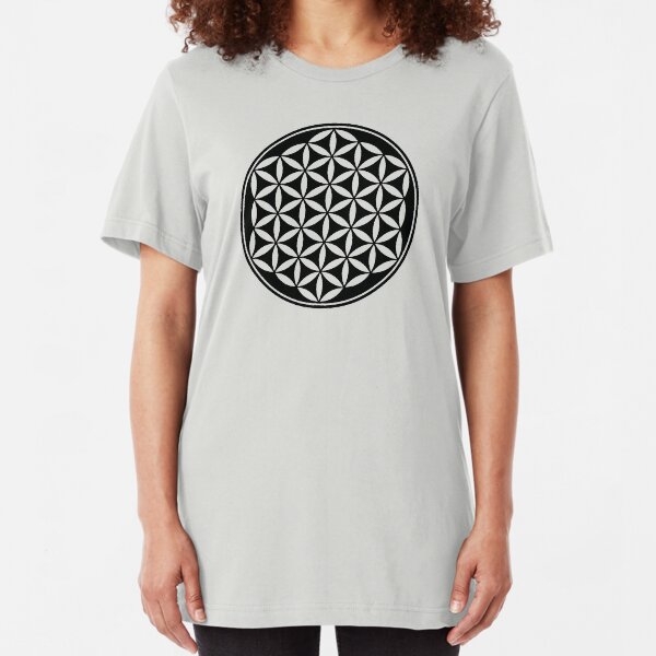 Blume des Lebens - Heilige Geometrie - Harmonie und Balance Slim Fit T-Shirt