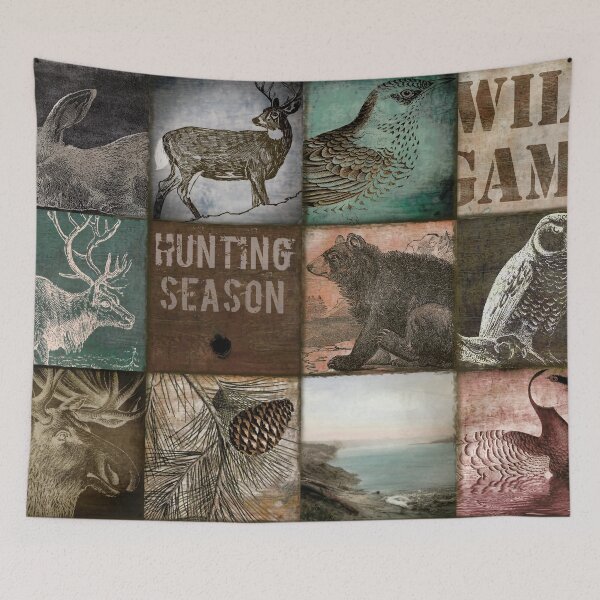Item preview, Hunting Season Patchwork designed and sold by Sasha Art Gallery.
