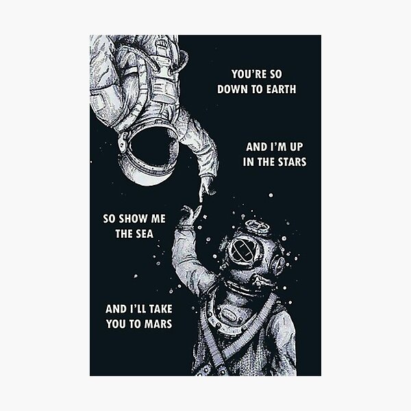 Astronaut and Diver - Photographic Print