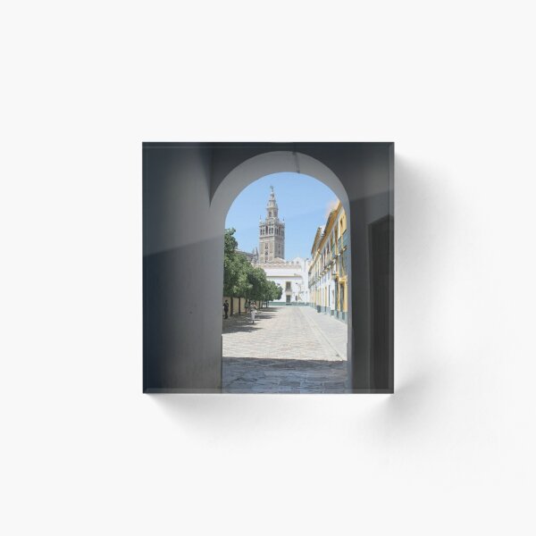 #Giralda, #Catedral de #Sevilla, #Spain, La Giralda, Tower Acrylic Block