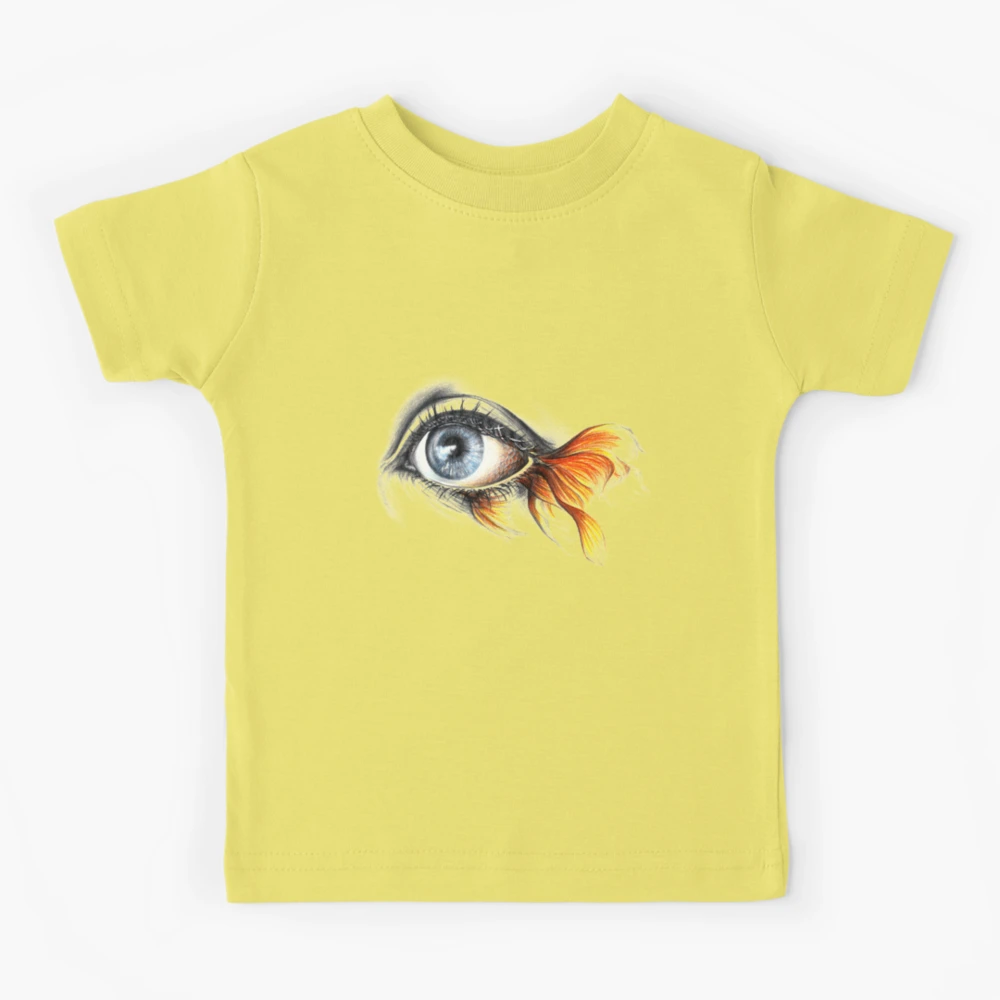 Siolim Artist Edit Yellow Fish on White Printed Shirt