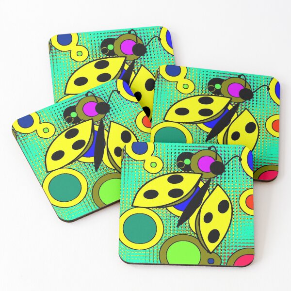 Item preview, Ladybug Yellow Light Blue designed and sold by Czerra.