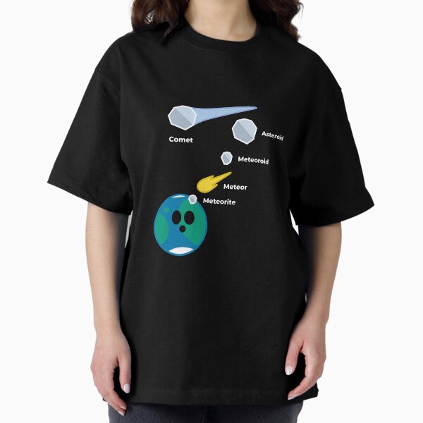 Space Rocks! Comets, Asteroids, Meteoroids, Meteors and Meteorites Oversized T-Shirt