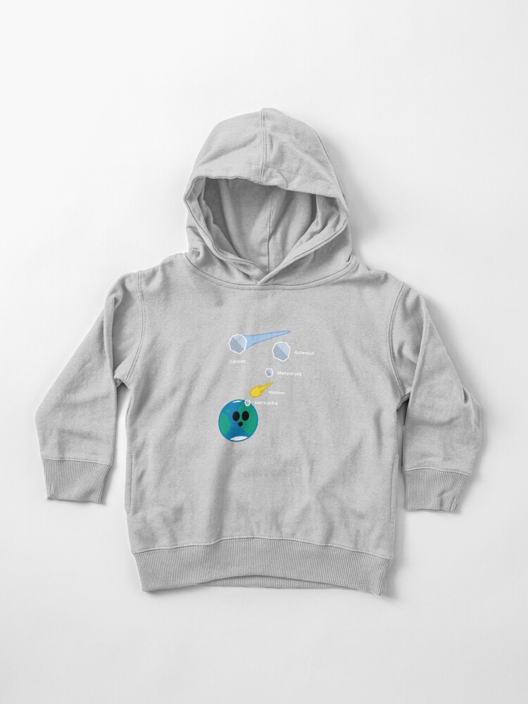 Thumbnail 1 of 5, Toddler Pullover Hoodie, Space Rocks! Comets, Asteroids, Meteoroids, Meteors and Meteorites designed and sold by science-gifts.