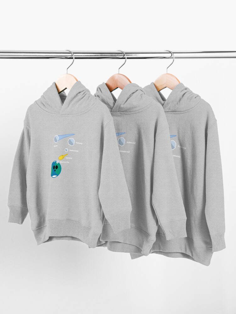 Toddler Pullover Hoodie, Space Rocks! Comets, Asteroids, Meteoroids, Meteors and Meteorites designed and sold by science-gifts