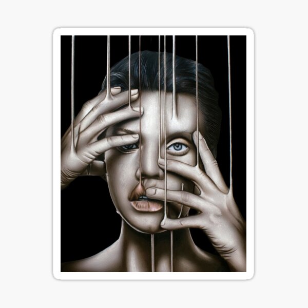 Reaction/Strings (Color Pencil) Sticker