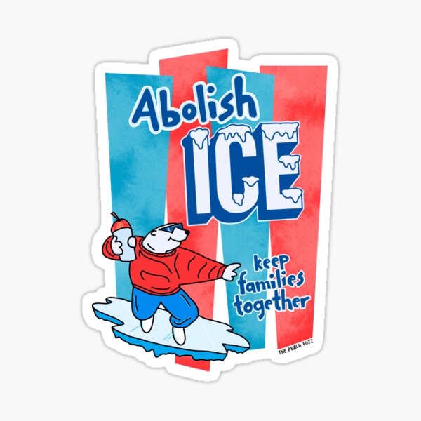 Abolish ICE - The Peach Fuzz Sticker