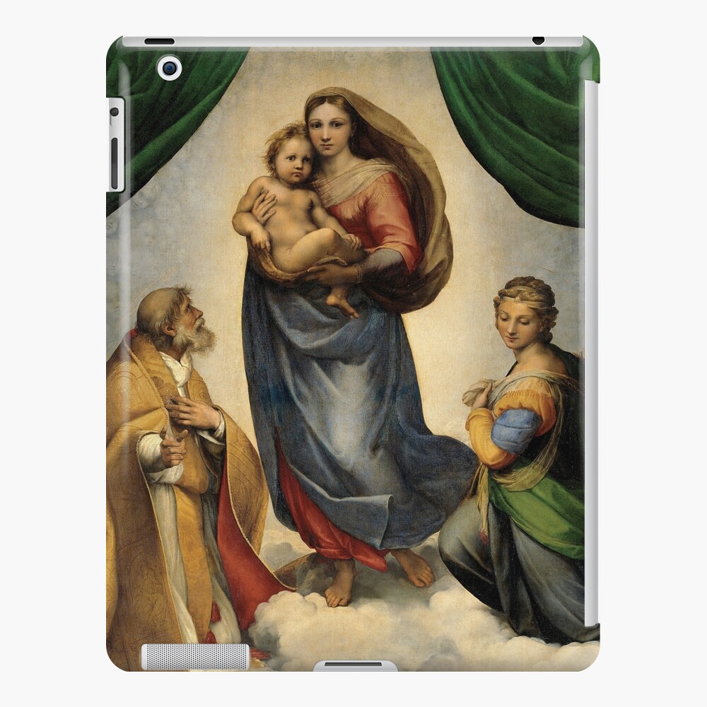 The Sistine Madonna Oil Painting by Raphael iPad Case & Skin