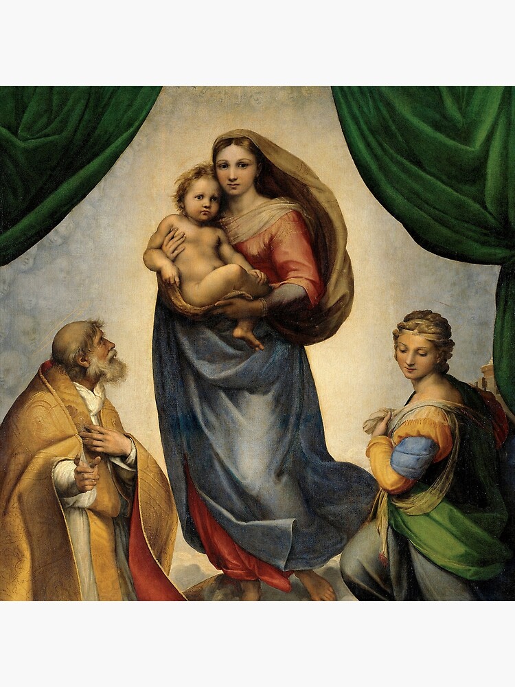 The Sistine Madonna Oil Painting by Raphael by podartist