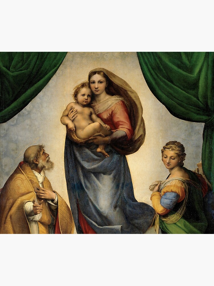 The Sistine Madonna Oil Painting by Raphael by podartist