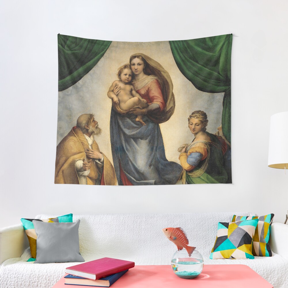 The Sistine Madonna Oil Painting by Raphael Tapestry