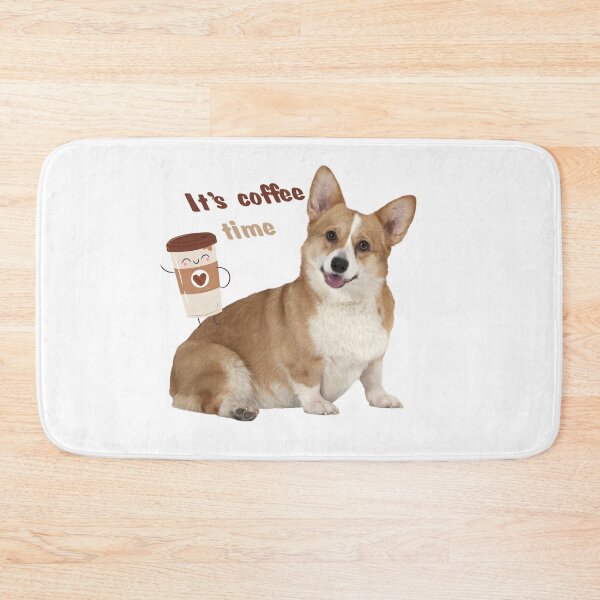 Item preview, Corgi loves coffee designed and sold by BigThoughts.