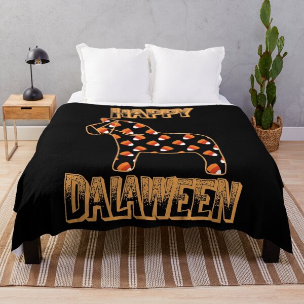 Item preview, Happy Dalaween Funny Swedish Dala Horse Halloween Pun Meme designed and sold by funnytshirtemp.