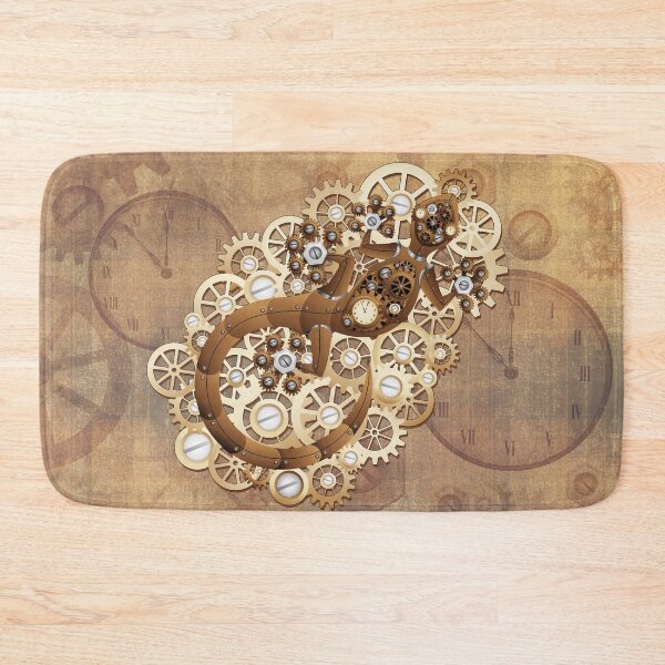 Item preview, Steampunk Gecko Lizard Vintage Retro Style Machine designed and sold by BluedarkArt.